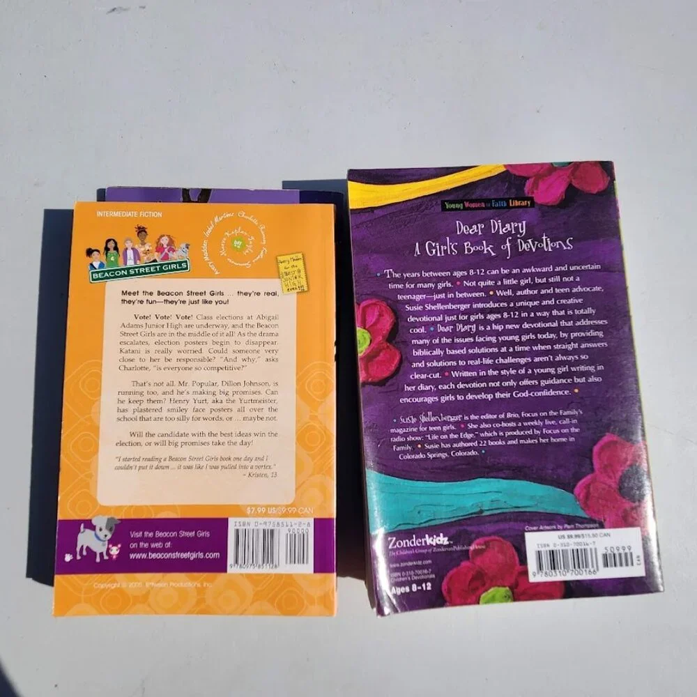 4 Book Bundle Lot Set Scholastic Chapter Books Young Adult Literature Novels Boo